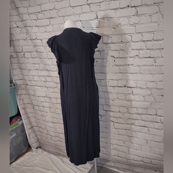 H&M black button front dress - Picture 5 of 6